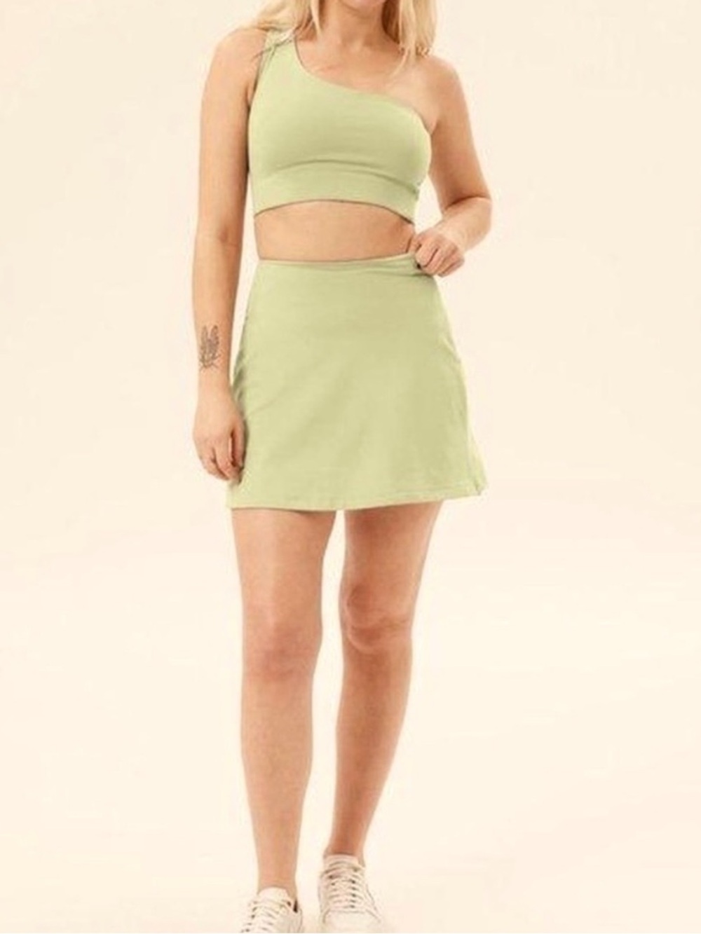 Girlfriend Collective Sport Skort in Matcha